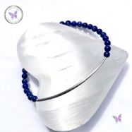 Lapis Lazuli Beaded Tube Bracelet